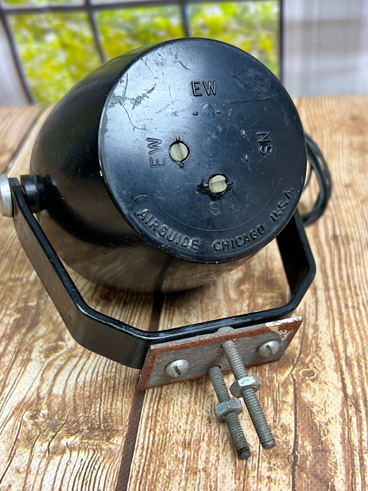 Vintage Airguide Chicago Nautical boat compass