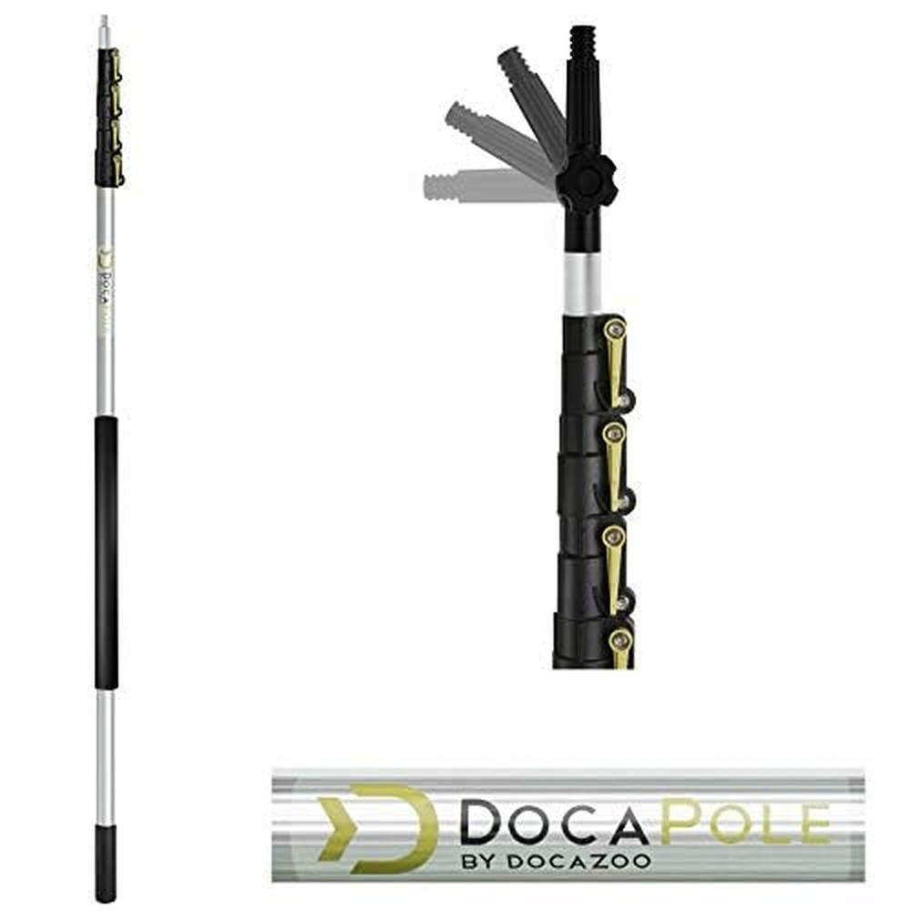 DOCA Telescoping Pole 7-30 Ft - Extension Pole for Cleaning, Feather Duster, ...