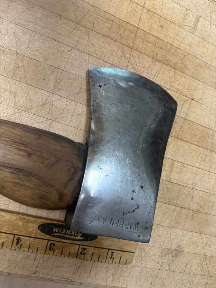 Vintage Warren Axe & Tool Co. Single Bit Axe Hatchet Chromed