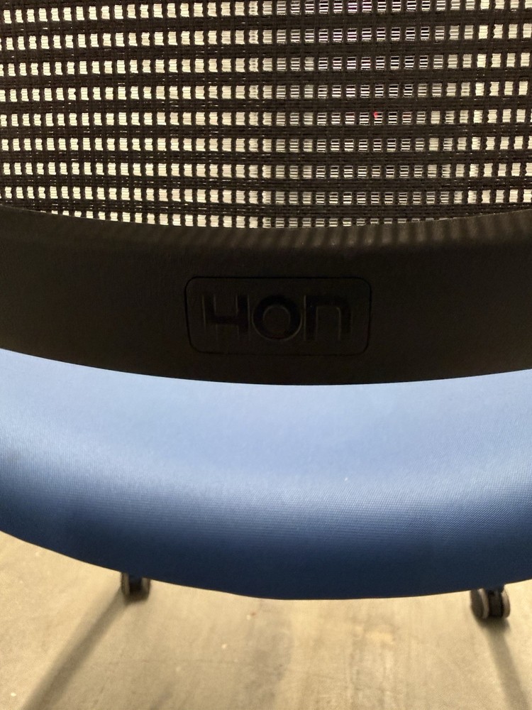 Hon Motivate Seating Nesting Flex-back Stack Chair - Fabric Blue Seat