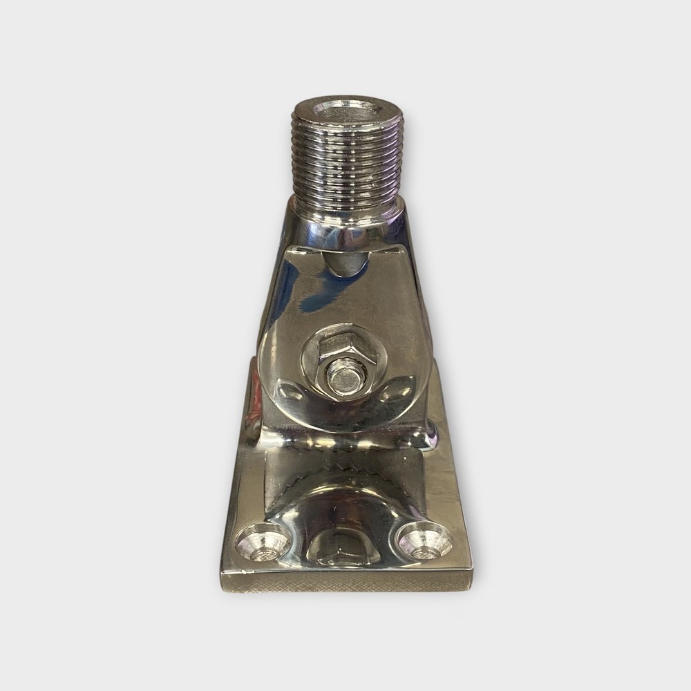 D. Lilly 101HD, Stainless Steel 4-way Antenna Ratchet Mount (Missing Handle)