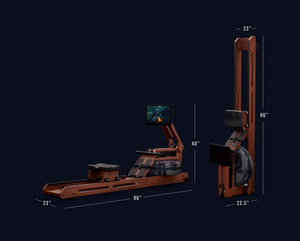 Ergatta Rower Water Resistance Machine. Uniquely elegant design handcrafted.
