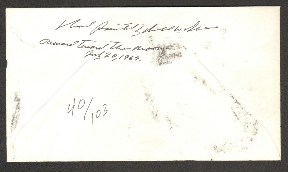 ERROR 2419 Unlisted Engraving Shift on DeRosset Hand Painted Space Moon Landing
