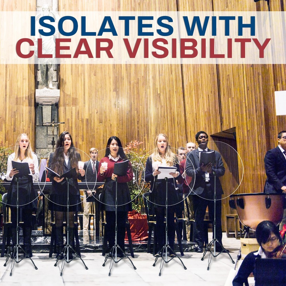 Clear Acrylic Baffle Cymbal Shields Sound Barrier