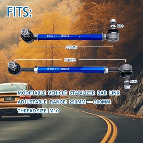 9.84-11.81' m10 Modified Front Sway Stabilizer Bar End Drop Link 2 Pcs Left &