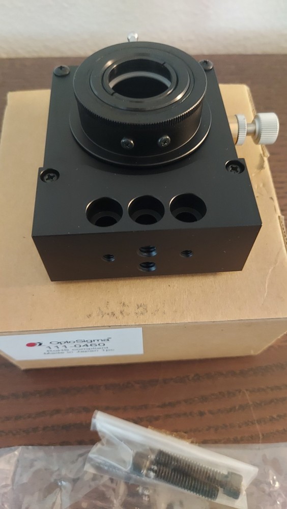 Optosigma 111-0460 3-axis lens holder NOS opened box