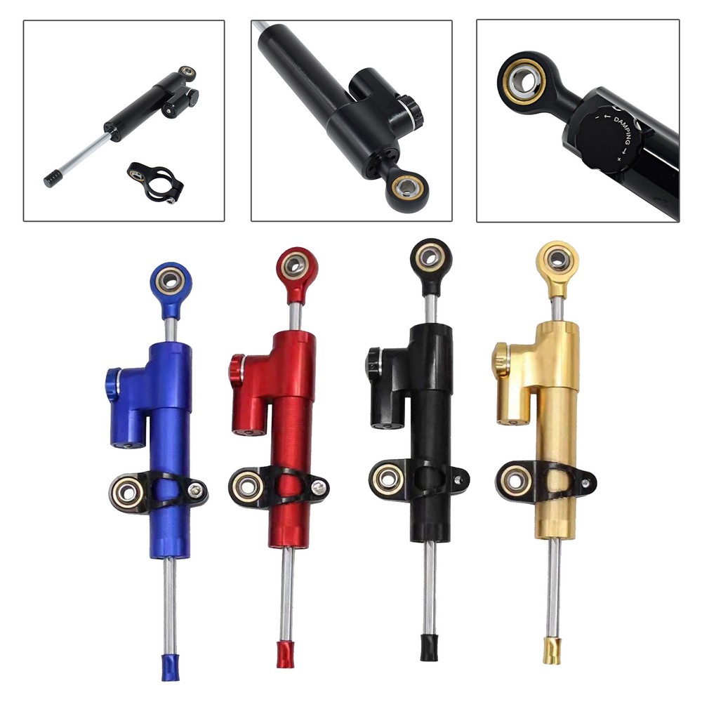 CNC Steering Damper Motorcycle Stabilizer Linear Reversed Control Universal