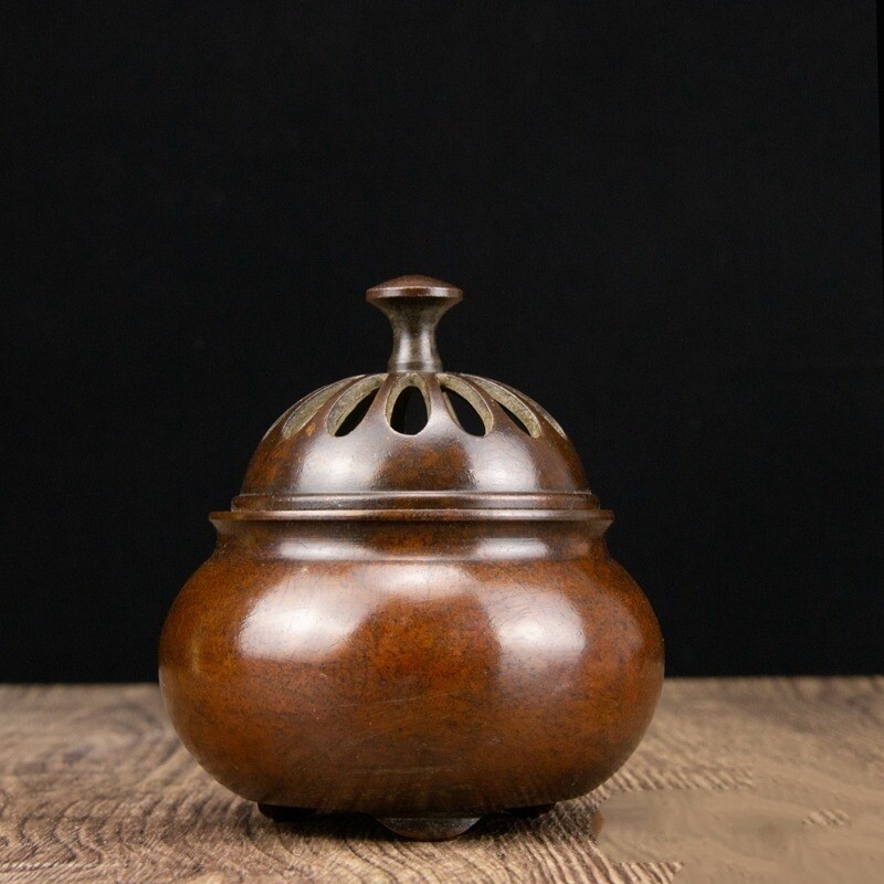 Chinese Old Antique Three Legged Incense Burner Incensory