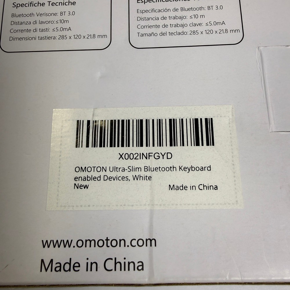 Omoton KB066 Wireless Bluetooth Keyboard.