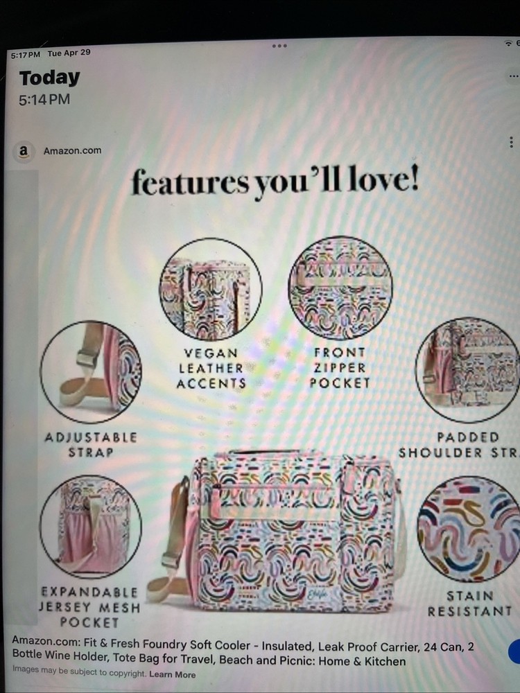 EttaVee Soft Cooler Tote Bag