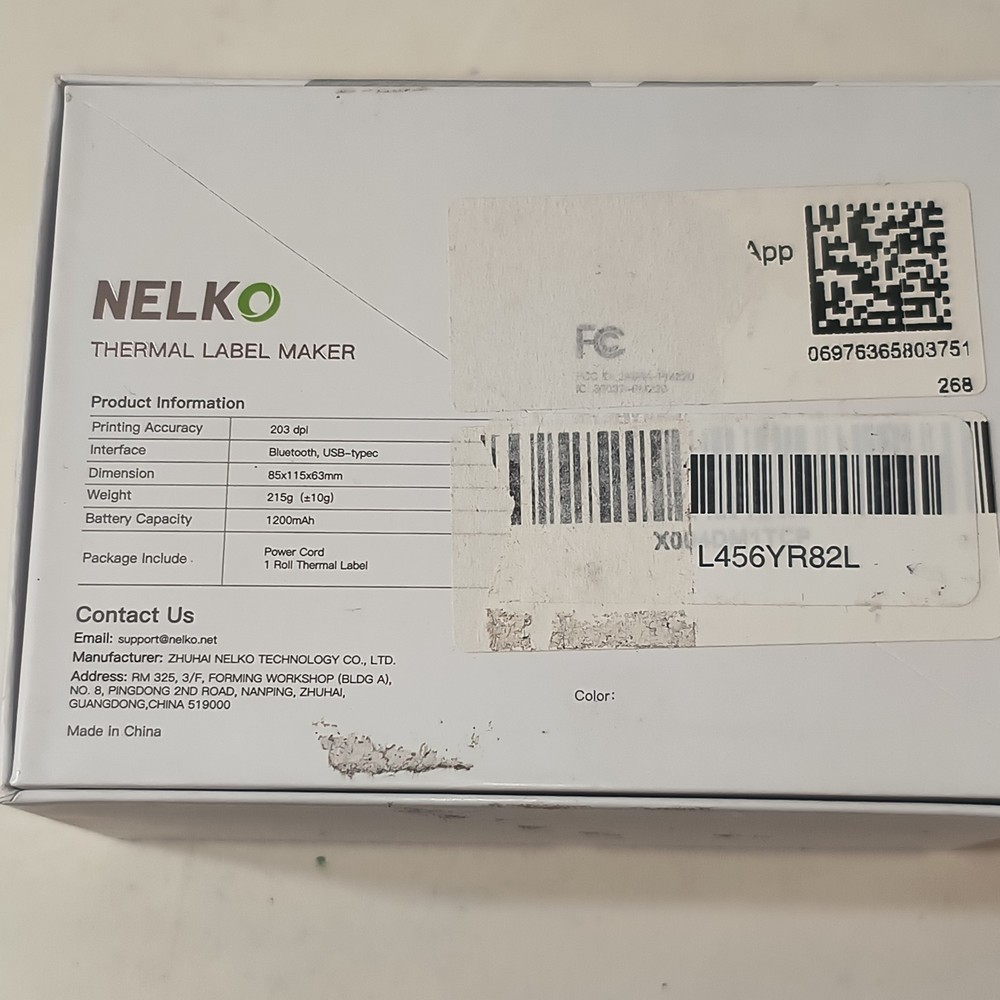 Nelko PM220 Thermal Label Maker Bluetooth Portable Printer NEW Open Box TESTED