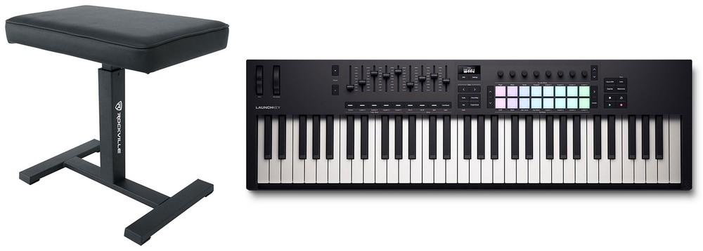Novation LAUNCHKEY 49 MK4 49-Key USB MIDI Ableton Live Keyboard Controller+Bench