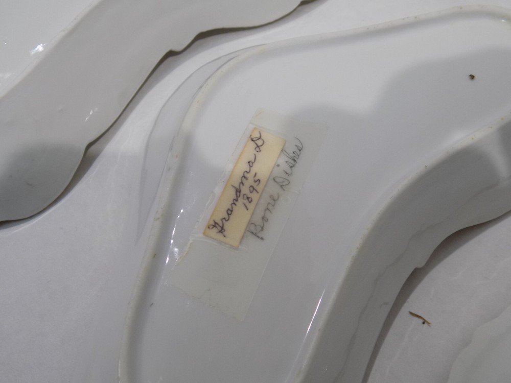 Antique Porcelain Haviland Bone Dish Partial Set