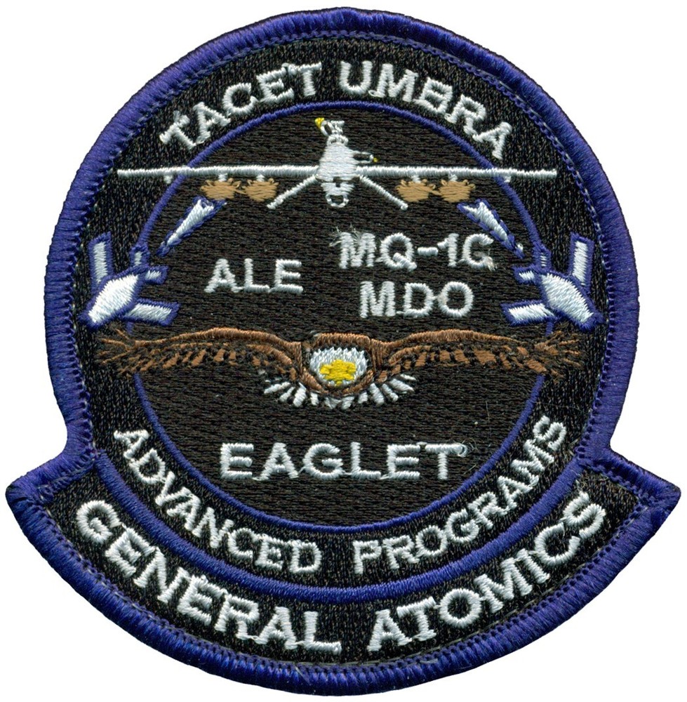 USAF GENERAL ATOMICS MQ-1C ADVANCED PROGRAMS PATCH