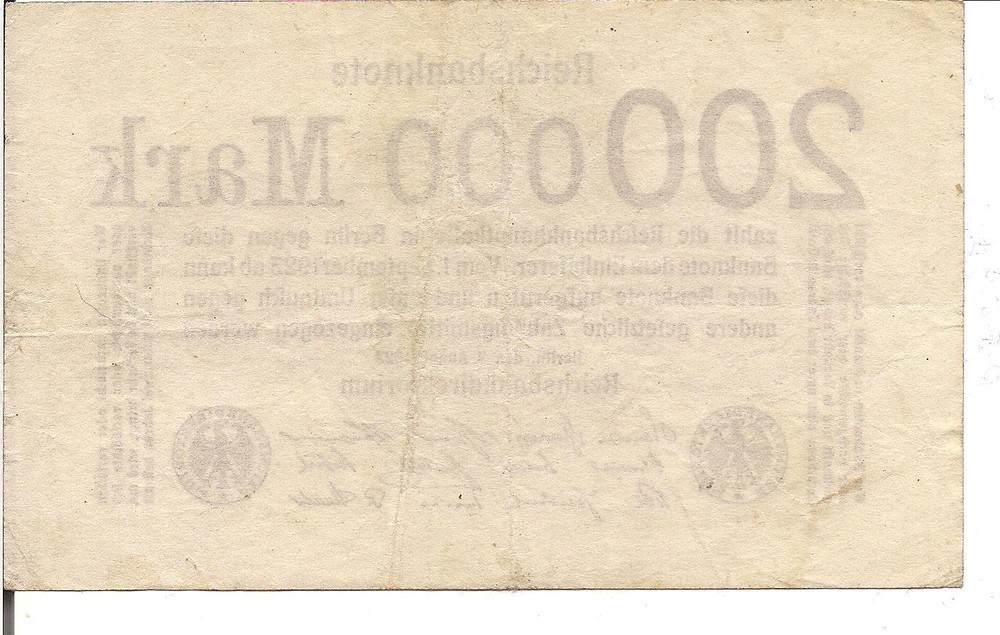 GERMANY, 200000 MARK, P#100, 1923