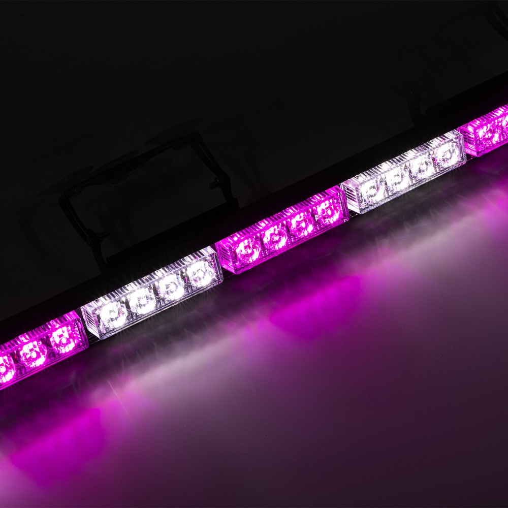 LED Strobe Light Bar Emergency Rooftop Flash Warning Traffic Advisor Waterproof