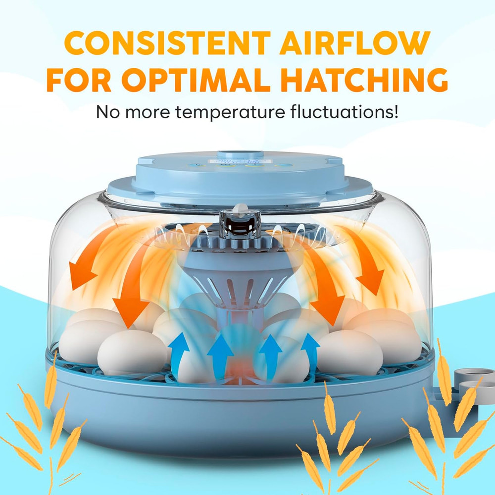 18 Egg Incubator with Automatic Egg Turning and Humidity Control – Egg Incubator