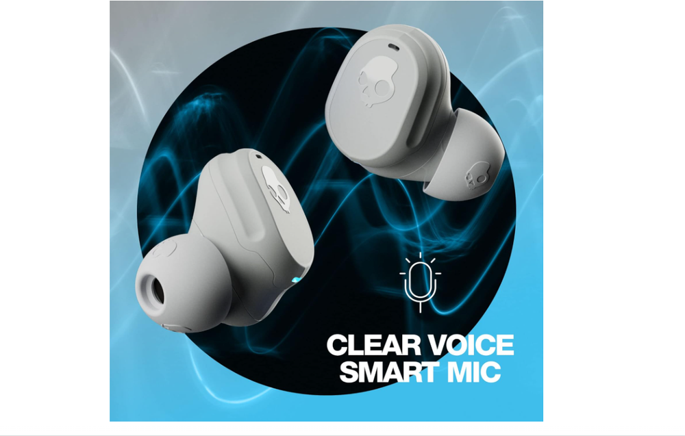 Skullcandy Mod True Wireless Earbuds - Light Gray Blue (Certified Refurbished)