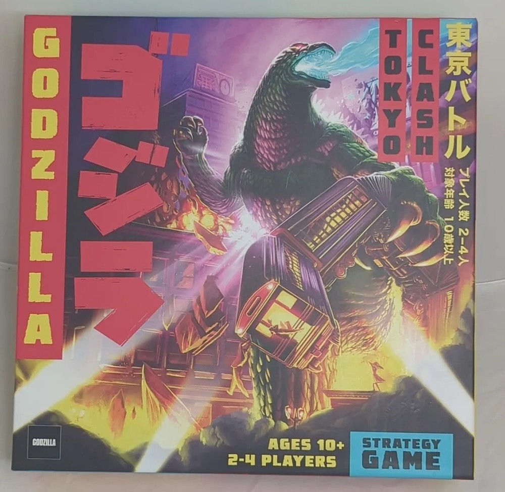 Godzilla Tokyo Clash Board Game Kaiju Card Fighting War Strategy Counted/Complet