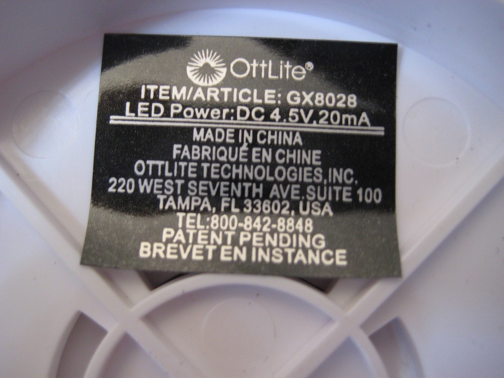OttLite LED Clip & Freestanding Magnifier Model 19000C Open Box