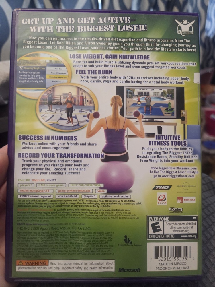 Microsoft Xbox 360 - Biggest Loser Ultimate Workout - Kinect