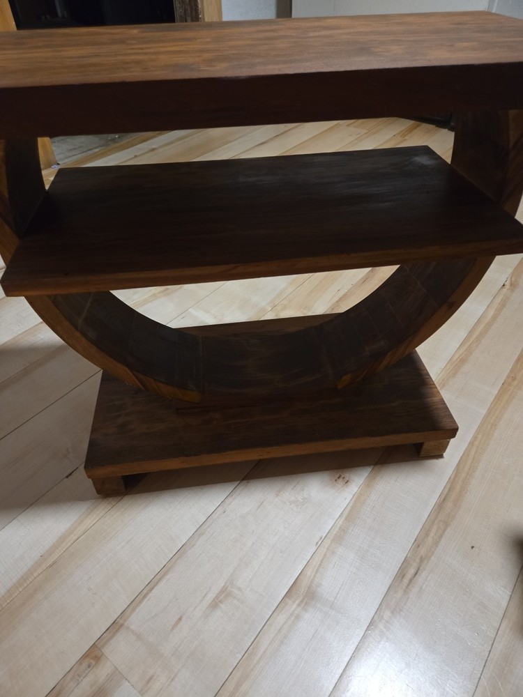 Pair of Art Deco Circular End Shelf Tables