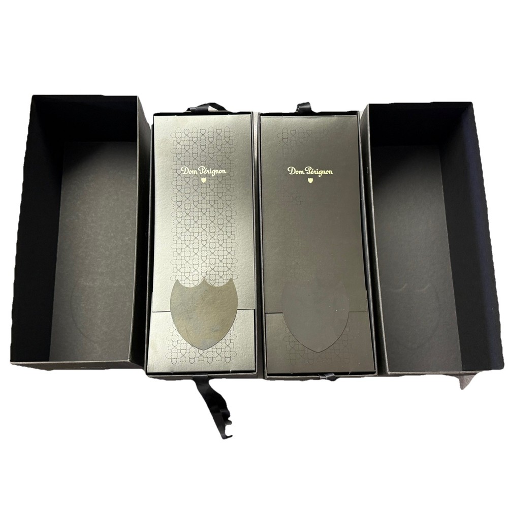 2 Empty Don Perignon Champagne Brut 2010 Empty Boxes