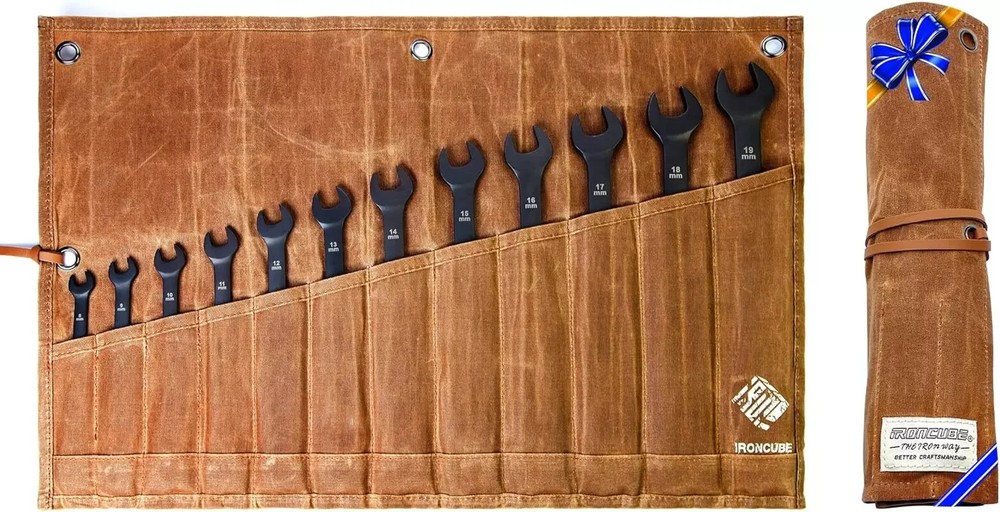 Tool Pouch, Roll-Up Storage Bag for Hand Tools & Wrenches