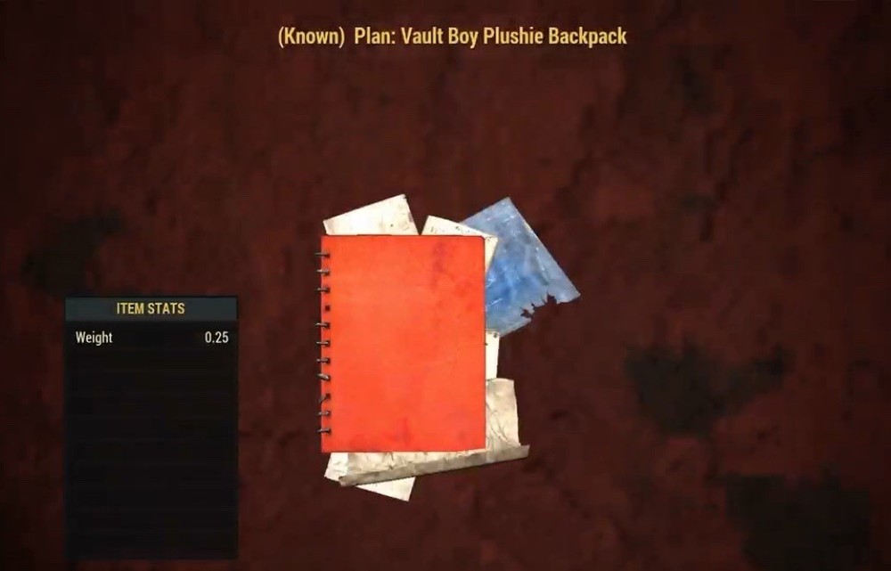 (Xbox) Vault Boy Plushie Backpack Plan