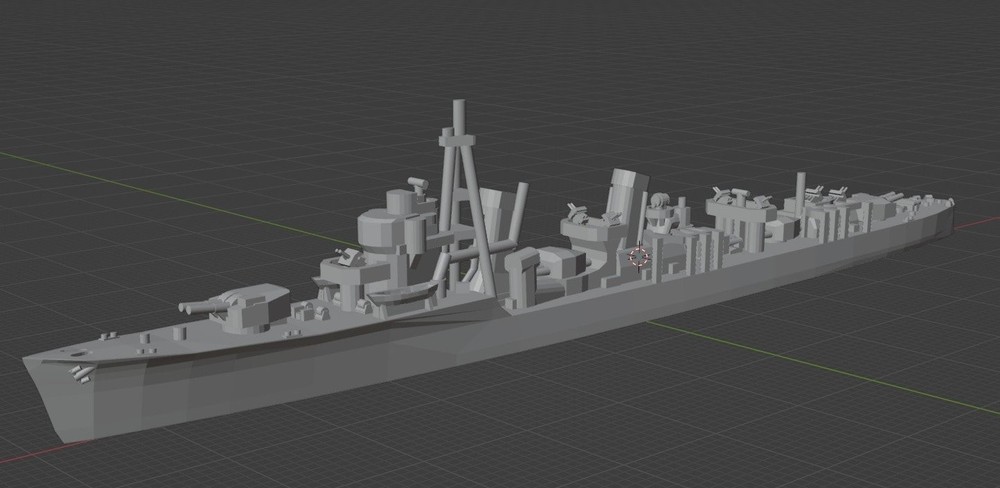 1:1250 Fubuki class destroyers