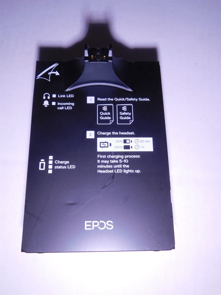 EPOS D10 HS Black Microphone Single-Sided DECT Headset + Charger (080724)