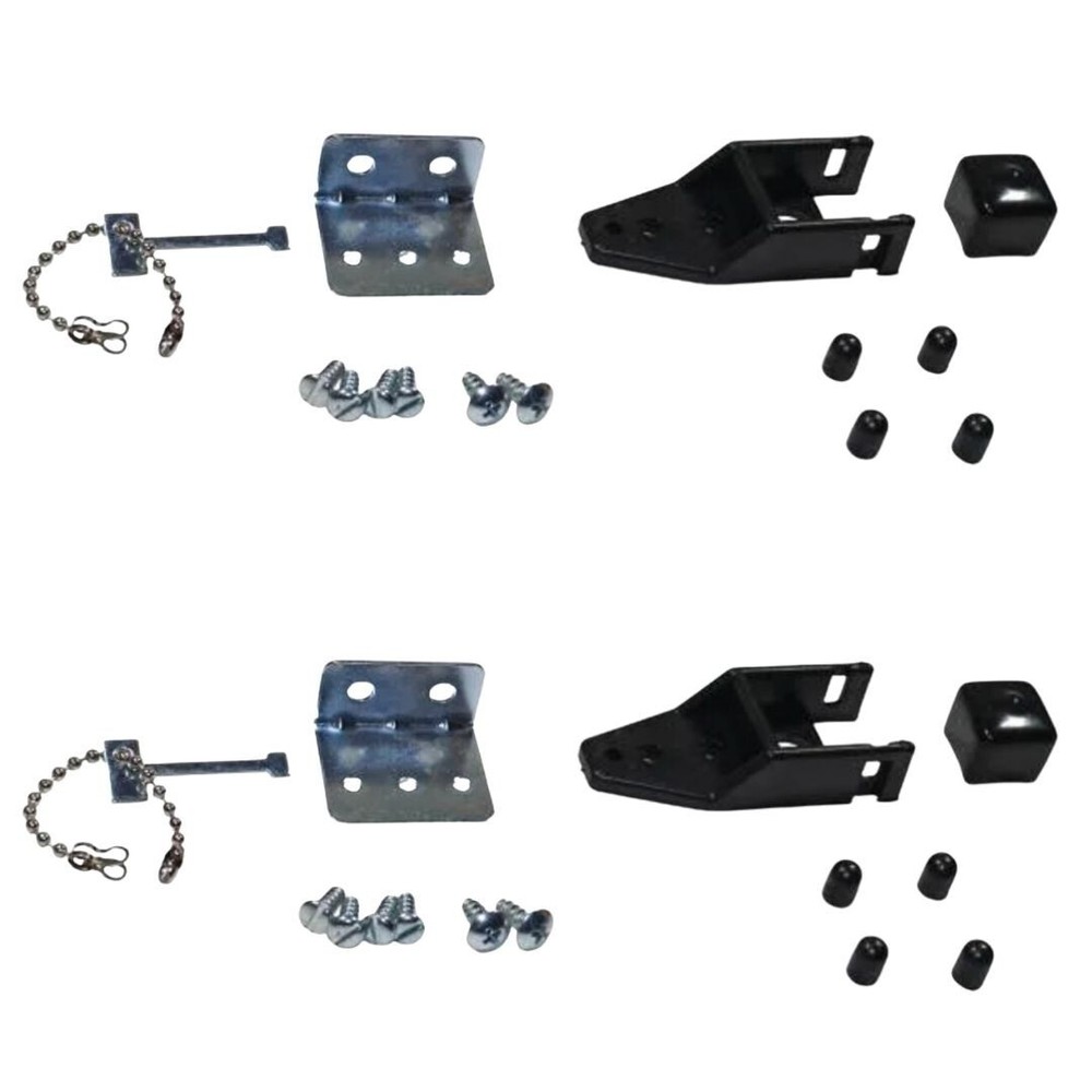 2 Pack Security Bar Mounting Hardware, Replacement Hardware Packs for Patio Door