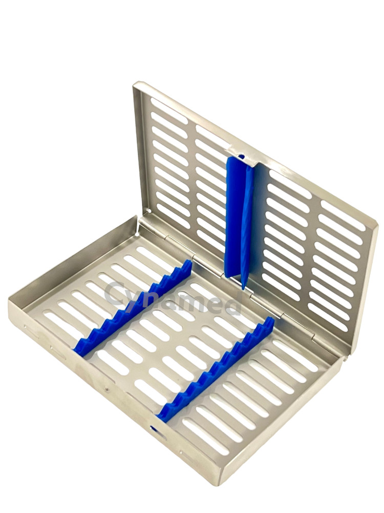 3 Pack - Sterilization Boxes for Dental Instruments Medium w/ Silicone Insert