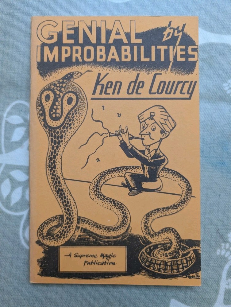 Ken de Courcey Magic Book Bundle - card magic, mental magic, etc. - some signed