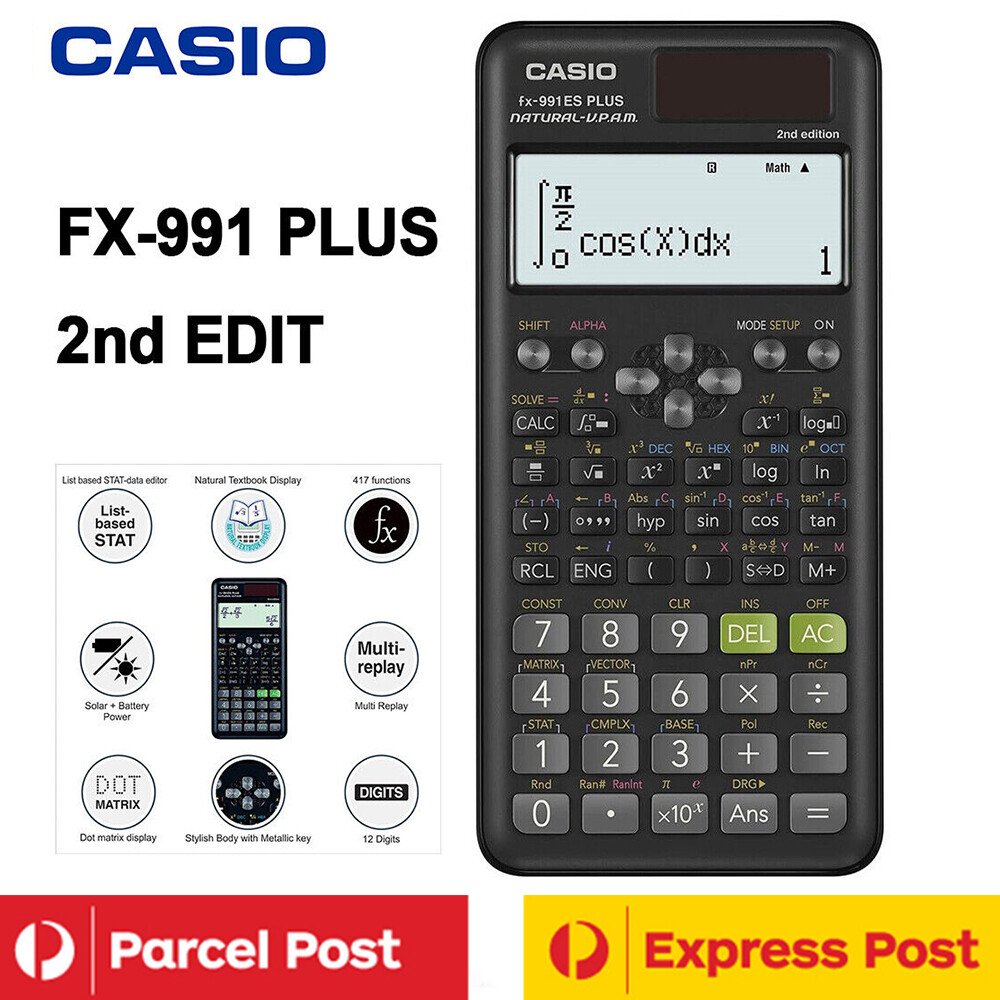 CASIO FX-991ES Plus 2nd Edit Functional Scientific 10+2Digit Calculator Student