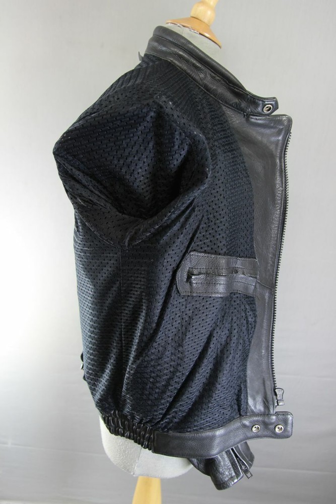 CLASSIC SWIFT LEATHERS BLACK BIKER JACKET 38 INCH