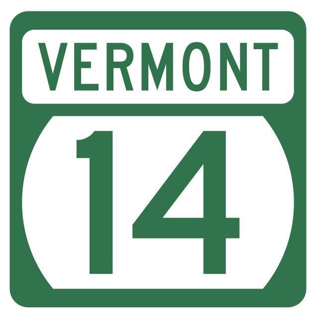 Vermont State Highway 14 Sticker Decal