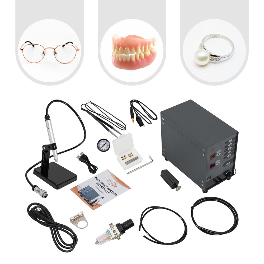 Electric Jewelry Spot Welder 300W Rectangular Pulse Argon Arc Welding Machine