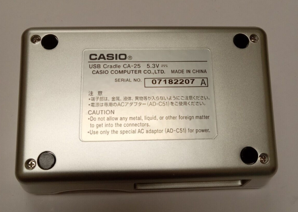 Casio USB Cradle CA-25 Digital Camera Charging Dock with Adaptor