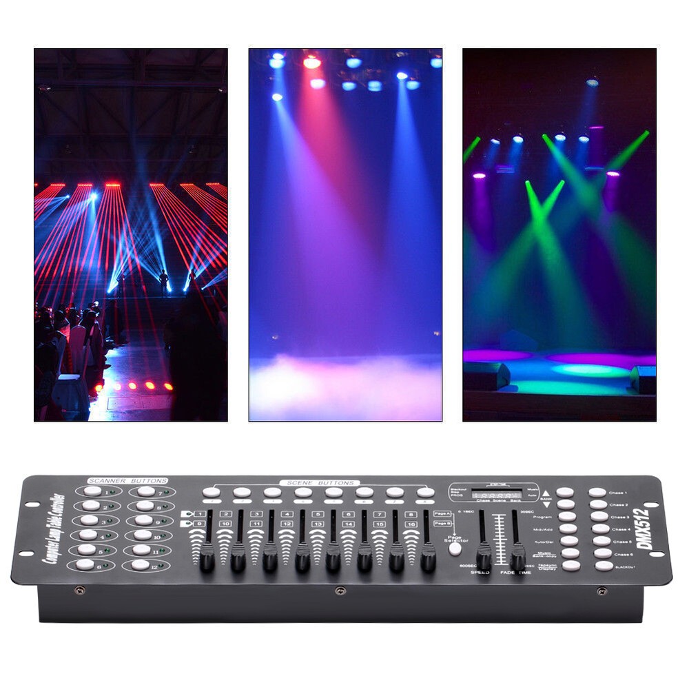 192 Channels Controller DMX512 Console DJ Club Stage Lighting Show DMX Operator