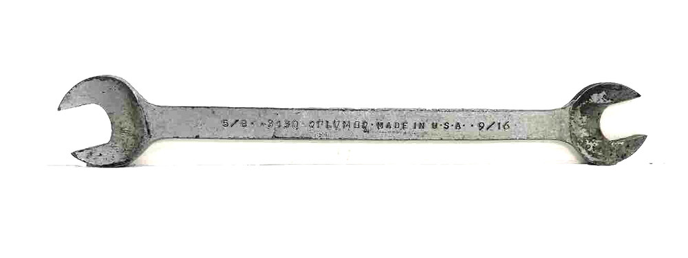 Plumb Tools~5/8" x  9/16" Open End Wrench 3430 USA