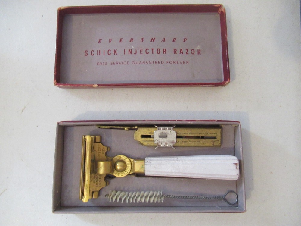 Vintage Eversharp Injector Razor with box NICE