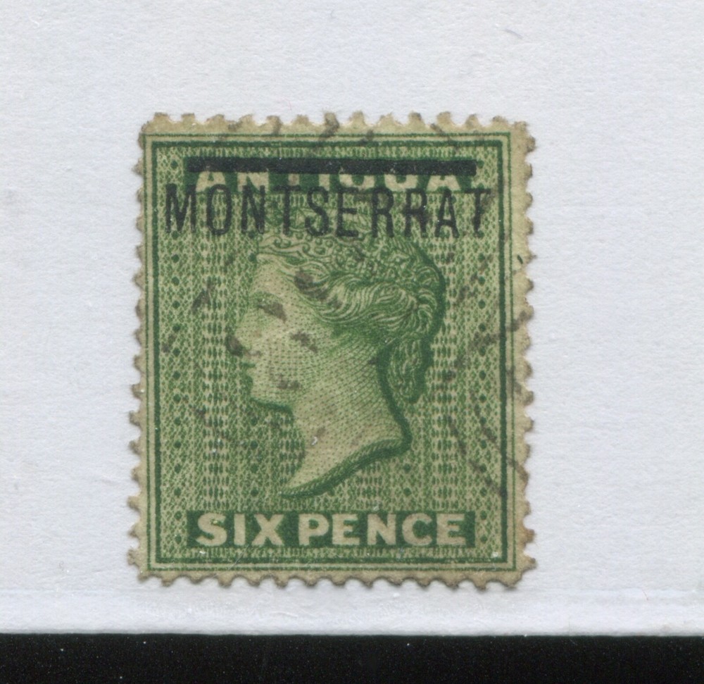 Montserrat QV 1876 6d used