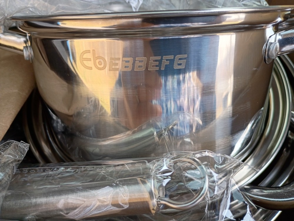 Kaiserhoff 15 Pc Stainless Steel Induction Cookware Set/Topfset