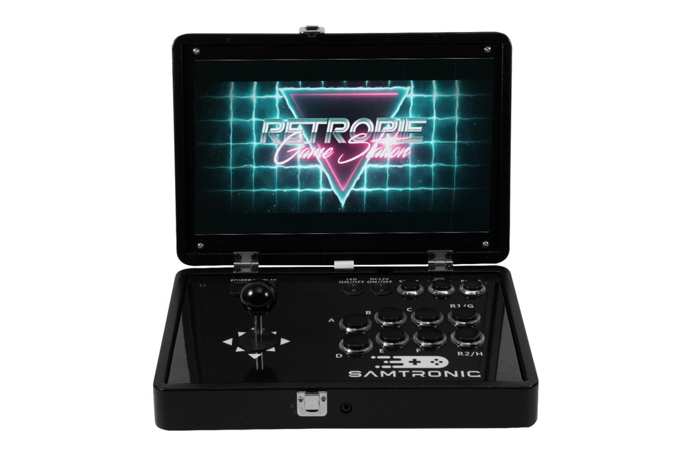 samtronic Folding 14" Game Console (Black)5000 games 2player Game Console