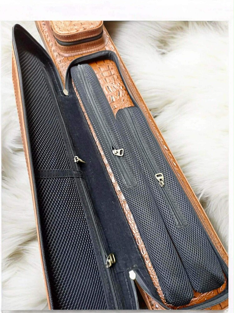 Volturi Custom Soft Pool Case 4x8 Genuine Leather w/ Backpack Straps. Brown