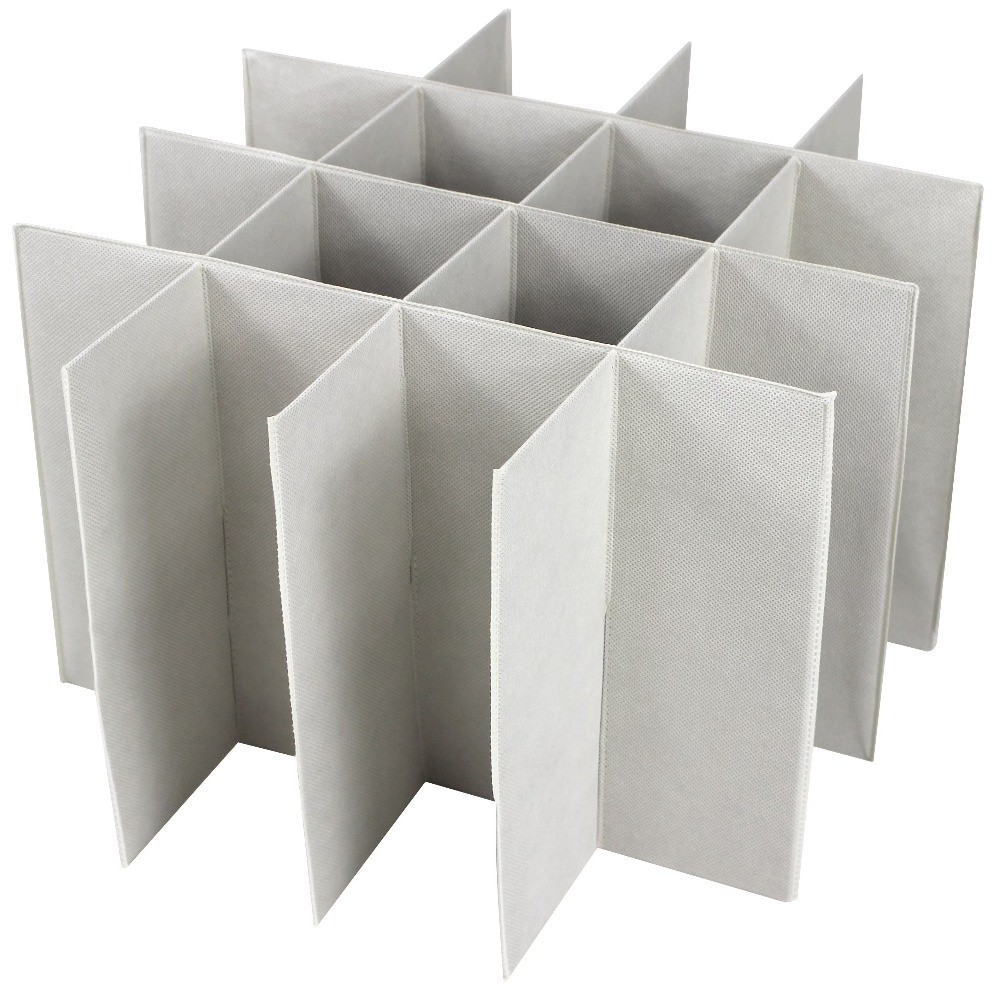 Canvas 16 Pair Closet Storage Shoe Organizer Bin with Lid