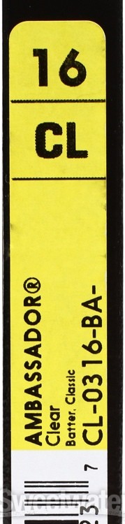 Remo Ambassador Classic Clear Drumhead - 16"