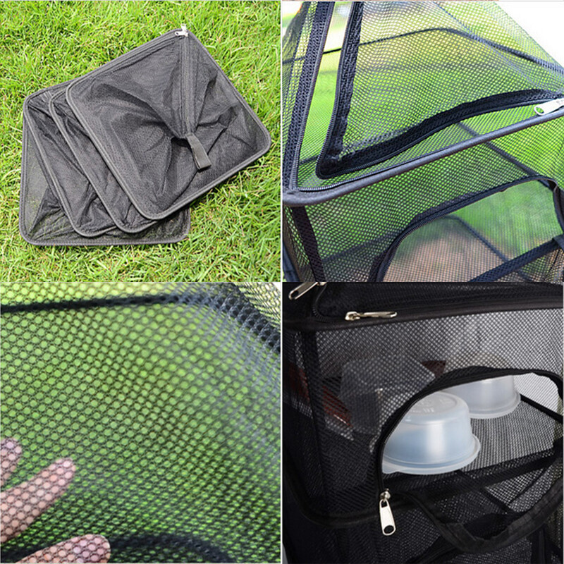 4 Layer Folding Mesh Camping Tool Shelf