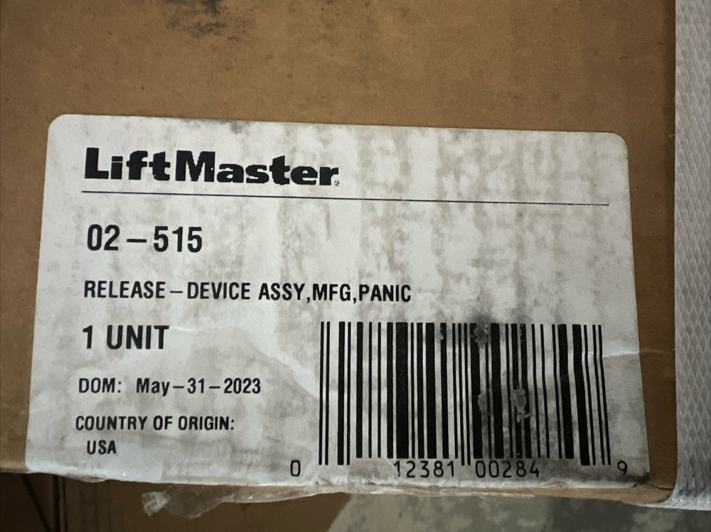 02-515 LiftMaster Panic Release Device